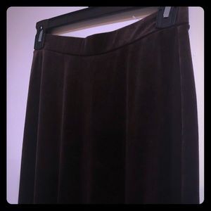 Velvet long skirt